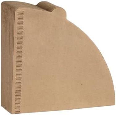Coffee Filter Paper V-Shaped Wood Pulp Cone Pour Over 2-4 Cups Drip Filters Accessories(Brown 100PCS) by Unknown