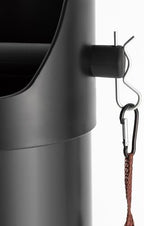 Commercial Floorstanding Knockbox, Knock Box For Coffee Ground Espresso Knock Boxe with Removable Base & Hooks in Milk Tea Stores, Snack Bars 8.46 x 8.85 x 33.66 Inches (Black) - Image 5