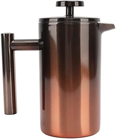 French Press Coffee Maker, Stainless Steel Coffee Press with Filter, Double Layer Coffee Press Pot, Travel Coffee Presses for Camping and Outdoor Travel (350ml) by Unknown