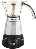 IMUSA 6 or 3 Cup Electric Espresso Maker with Cool-touch Handle, Silver by VisitIMUSA