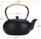 0.8L Japanese Style Cast Iron Teapot Without Coating Tetsubin Tea Kettle with Infuser Iron Tea Gift for Adult Father Mother Family - Image 3