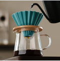 SODEF Turquoise Ceramic V60 02 Dripper for Pour Over Coffee Brewing - 1 Liter Capacity - Reusable Filter Cone for Rich Flavor Extraction - Smooth Glaze Finish by Unknown