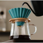 SODEF Turquoise Ceramic V60 02 Dripper for Pour Over Coffee Brewing - 1 Liter Capacity - Reusable Filter Cone for Rich Flavor Extraction - Smooth Glaze Finish by Unknown