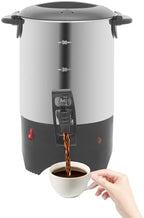 5.2L (175oz) Commercial Coffee Urn, 30 Cup Stainless Steel Coffee Dispenser with Reusable Filter, 1000W Fast Heating & Anti-Dry Burn Protection, Hot Water Urn for Catering, Office, Events (Silver) by Unknown