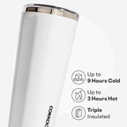 Corkcicle Insulated Tumbler with Sliding Lid, 16 oz, Gloss White - Image 3