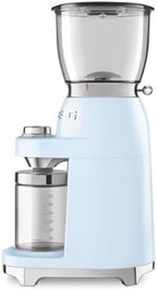 SMEG CGF11 Retro-Style Coffee Grinder – Burr Mill with 30 Grind Settings, Stainless Steel Conical Burrs, Removable Hopper – Precision Countertop Grinder for Espresso, Drip, French Press-Pastel Blue - Image 4
