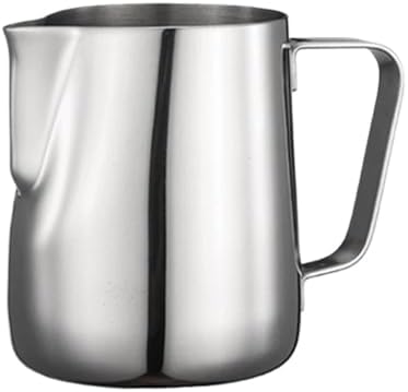 2 Pcs 350-1000ml Stainless Steel Milk Jug Frothing Pitcher Latte Espresso Coffee Jug Milk Frother Cream Cup(350ml) by Unknown