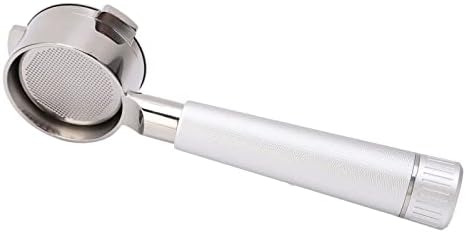 Fabater Stainless Steel 54mm Bottomless Coffee Portafilter 3 Ears for 8 Series, Food Grade Coffee Machine Accessories with Single Layer Filter (Silver) - Image 3