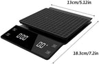 Cooking Scale - Meal Prep Scale, Compact Kitchen Scale | High Precision Scale, Coffee Scale with Timer, Digital espreso Scale, Touch Screen Coffee Scale, Multifunctional Kitchen Scale for Restaurant - Image 6