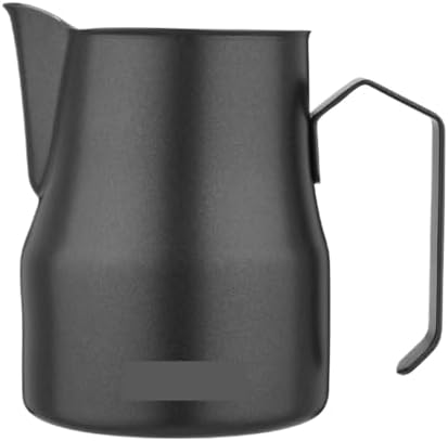 Espresso Steaming Pitcher Stainless Steel Coffee Frothing Picther Milk Jug Cappuccino Latte Art Cup(Black-350ml) by Unknown