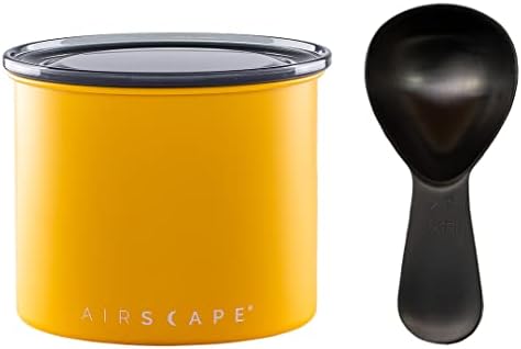Airscape Stainless Steel Coffee Canister & Scoop Bundle - Food Storage by PlanetaryDesign