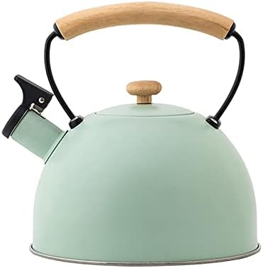 Stovetop Kettles Stainless Steel Tea Kettle Induction Kettle Marble Stone Water Teapot 3.0L Whistling Kettle (Color : Black Size : One Size) (Green One Size) by Unknown