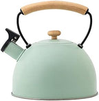 Stovetop Kettles Stainless Steel Tea Kettle Induction Kettle Marble Stone Water Teapot 3.0L Whistling Kettle (Color : Black Size : One Size) (Green One Size) by Unknown