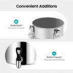 Stainless Steel Milk Can Milk Bucket, Wine Pail Bucket with Spigot - Image 6