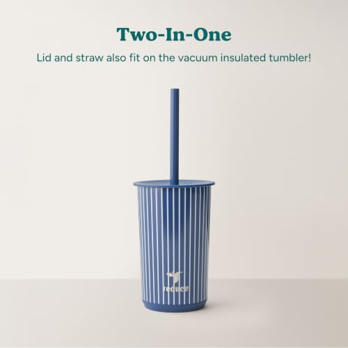 REDUCE Aspen - 20oz Vacuum Insulated Glass Tumbler - Extra Wide Straw & Lid - Image 4