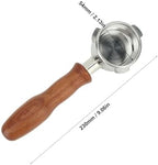 Compatible For Breville，8 Type D/E，Compatible For Mkuruti,Bottomless Portafilter 54mm Stainless Steel 3 Ears Coffee Portafilter(D type) - Image 2