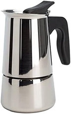 Primula Stainless Steel Stovetop Espresso Coffee Maker, 4-Cup, 3.5"D x 5"W x 7"H, Black Handle by Primula