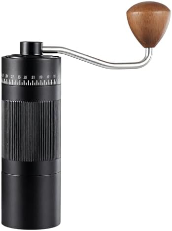 Manual Coffee Grinder, 55 Adjustable Settings 22g Capacity Burr Coffee Grinder, Hand Bean with Ergonomic Handle for Home Travel (Black) - Image 6