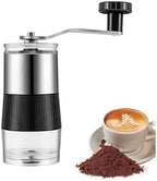Manual Coffee Bean Grinder with Hand Crank Portable Stainless Steel Coffee Bean Grinder Visual Coffee Machine for Camping Travel - Image 2