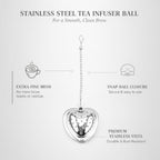 Stainless Steel Tea Infuser Ball with Fine Mesh, Snap-Lock Closure for Loose Leaf Brewing in Mugs & Teapots (1 Pack) - Image 5