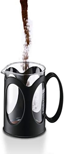 BODUM 10683-01 Kenya French Press Coffee Maker, Borosilicate Glass - 4-Cup (0.5 L), Black - Image 3