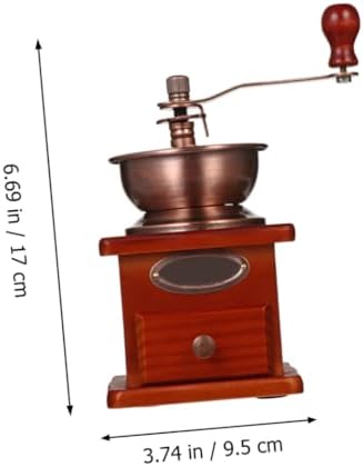 iplusmile Manual Coffee Bean Grinder with Ceramic Burr Wear Resistant Hand Mill for Travel and Camping Portable Manual Coffee Grinder Machine for Consistent Bean Grinding - Image 2