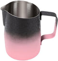 Stainless Steel Coffee Frothing Pitcher, 450ml (Gradient Pink) by Unknown