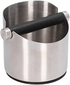 Espresso Coffee Knock Box, Coffee Grounds Container Box, Stainless Steel Rubber Coffee Dump Bin for Home (Stainless steel color small size (FC-04-1)) - Image 7