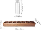 Coffee Bean Storage Rack with Four Glass Containers and Wooden Stand - Image 7