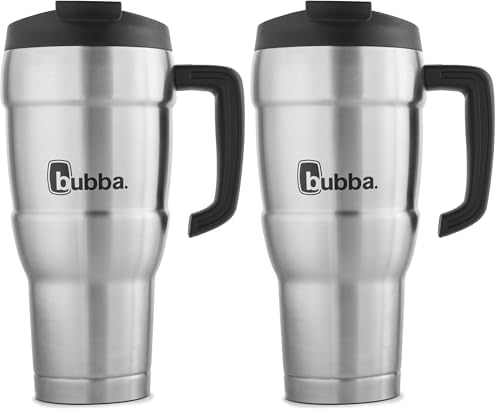 Bubba Hero XL, Vacuum-Insulated Stainless Steel Travel Mug, 30oz., Stainless Steel |(Pack of 2) by bubbabrands