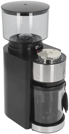Electric Coffee Bean Grinder, 150W Automatic Grinder with 25 Grind Settings, Steel Burrs, Includes Blower, for French Press, Drip, Pour Over, Moka Pot, Siphon Pot - Image 6