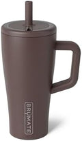 BrüMate Era 20 oz Tumbler with Handle and Straw | 100% Leakproof Insulated Tumbler with Lid and Straw | Made of Stainless Steel | Cup Holder Friendly Base | 20oz (Java) by Br%C3%BCMate