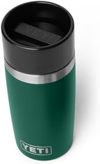 YETI Rambler 12 oz Travel Bottle, Stainless Steel, Vacuum Insulated with Leakproof Commuter Cap, Black Forest Green by YETI
