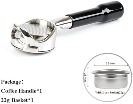 Hollowed Out 58mm Bottomless Portafilter，Compatible For Gaggia，Espresso Machine Barista Accessory(ABS black) - Image 2