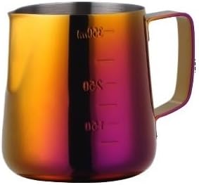 350/550ML Coffee Latte Milk Frothing Jug Frother Pitcher Stainless Steel Espresso Barista Pot(350ml Magic Red) by Unknown