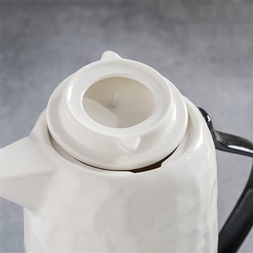 Water Pitcher Cup Set Household 6-Cup Water Cup Tray Stainless Steel Rack Large-Capacity Cold Water Bottle Ceramic Water Set Water Jug - Image 2