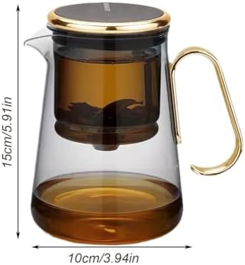 Glass Tea Kettle, Infuser Brewer Daily, Green Oolong, Hot Cold Use - Image 6