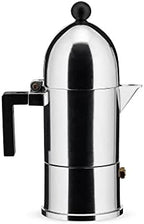 Alessi A9095/1 B La Cupola - Design Espresso Coffee Maker, Aluminum and Thermoplastic Resin, 1 Cup, Black Handle by Alessi