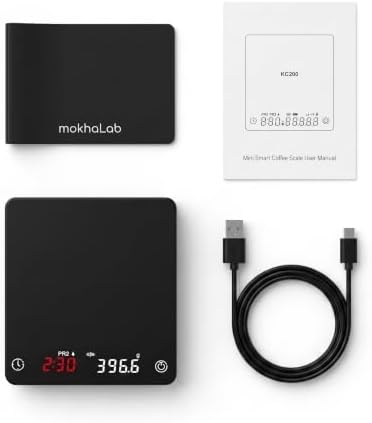 Mini Coffee Scale with Timer for Espresso & Pour-Over, USB-C Rechargeable - Image 6