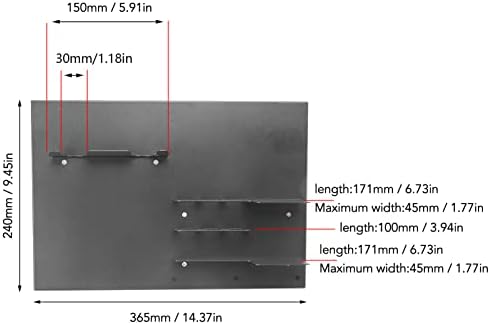 Coffee Tools Wall Mounted Rack, Iron Space Saving Coffee Handle Storage Holder with Installation Accessories for Cafe (Grey) - Image 4