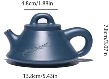 Tea Pots For Loose Tea Traditional Purple Clay Teapot, Raw Mineral Clear Cement Teapot, Hexagonal Creative Pot-shaped Kung Fu Tea Set And Drinkware Tea Infuser Pot - Image 2