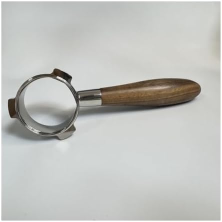 54mm 3-ear Naked Portafilter With BasketStainless Steel Bottomless Coffee Handle(Walnut wood,With 1 2 cup baske) - Image 2