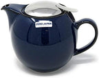 Zero Japan Bee House Round Teapot For One, 24 Oz - Ceramic Tea Pot with Stainless Steel Lid and Infuser, Diswasher and Microwave Safe Tea Pots (Jeans Blue) - Image 2