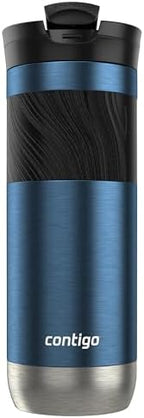 Contigo Byron 2.0 Stainless Steel Travel Mug with Snapseal Lid and Grip, Blueberry, Great for hot and cold beverages, 20 oz (Pack of 4) - Image 3