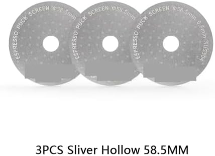 Coating Espresso Puck Screen 51/53/58.5mm Reusable Metal Filter 0.8mm Thickness Lower Shower Screen(3pcs H 58.5mm) - Image 2