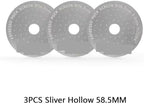 Coating Espresso Puck Screen 51/53/58.5mm Reusable Metal Filter 0.8mm Thickness Lower Shower Screen(3pcs H 58.5mm) - Image 2