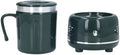 Electric Cooler Warmer Cup, Fast Cooling Heating One Button Control Heated Coffee Mug, Desk Cup Warmer with Nonslip Pads for Coffee Beer Wine Home Office Restaurant (Green) by Unknown