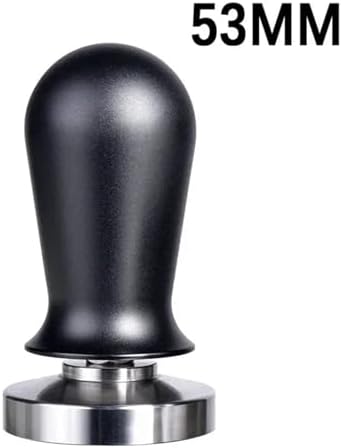 Calibrated Espresso Coffee Tamper 30lb Spring Loaded Elastic Coffee Tamper Aluminum/Wooden Stainless Steel Coffee Powder Hammer(Black Tamper-53mm) - Image 2