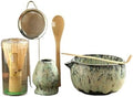 Matcha Blender Ceremony 4/5/6pcs Set Ceramic Chawan Bowl Bamboo Whisk And Tea Scoop Tools Kit(6PCS 01 Kraft) by Unknown