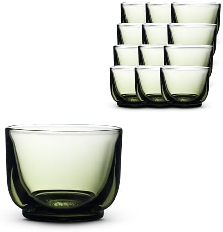 Fellow Pirch Cortado Cups 4.5 oz, Set of 12, Soda Lime Glass Woodland by Unknown